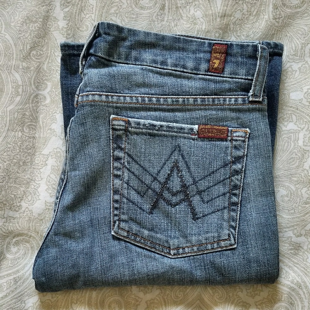 7 for all mankind Crystal "A" Pocket Jeans Size 27
