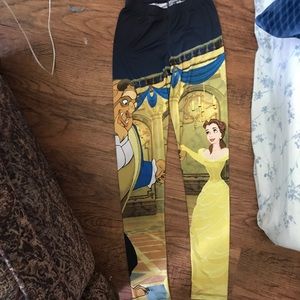 Disney beauty and the beast leggings