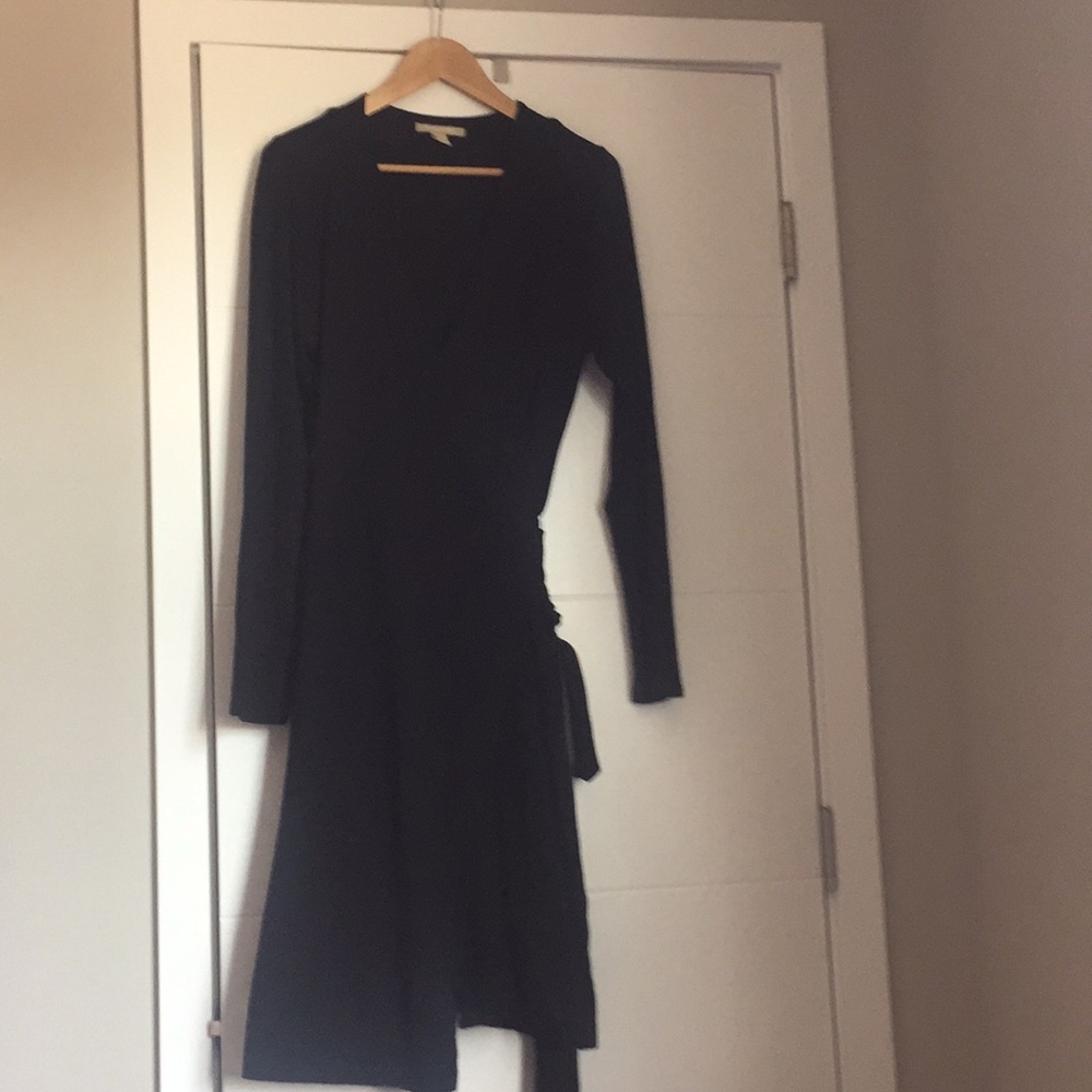 BR black wrap dress