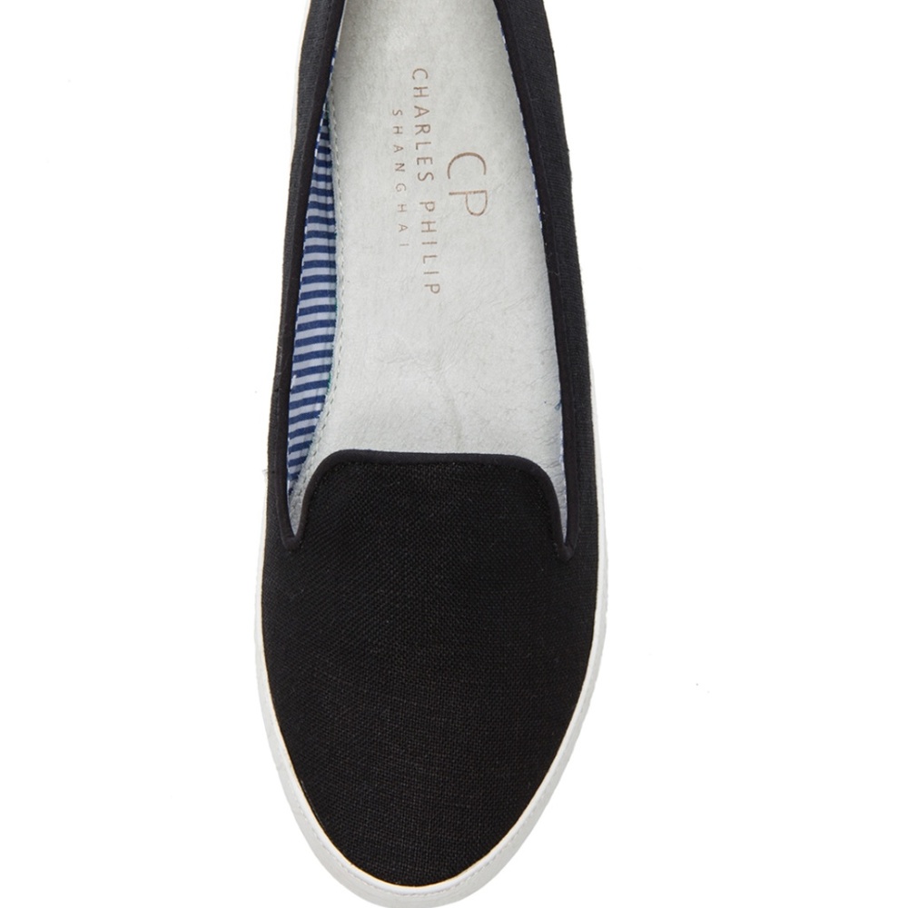 Charles Philip Shanghai Gaby Linen Flats- NIB