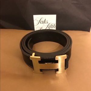 Gold Hermes belt