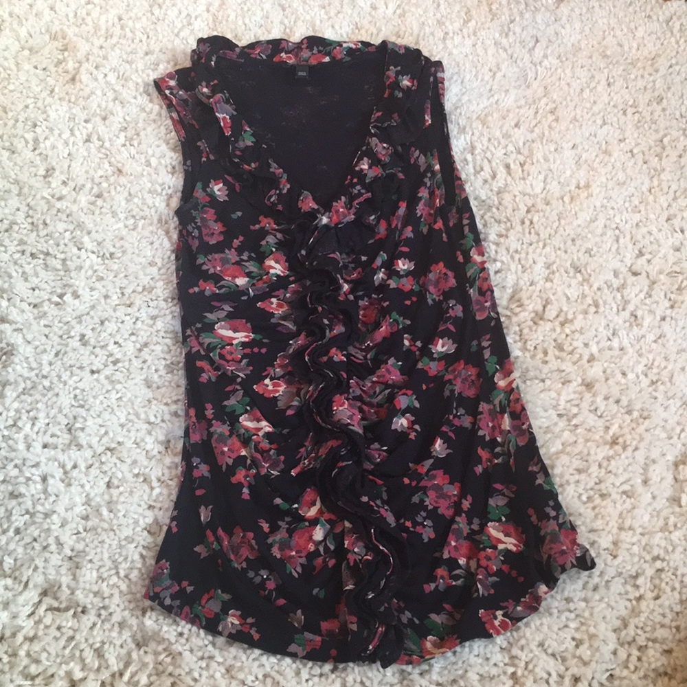 Express ruffle cotton blouse