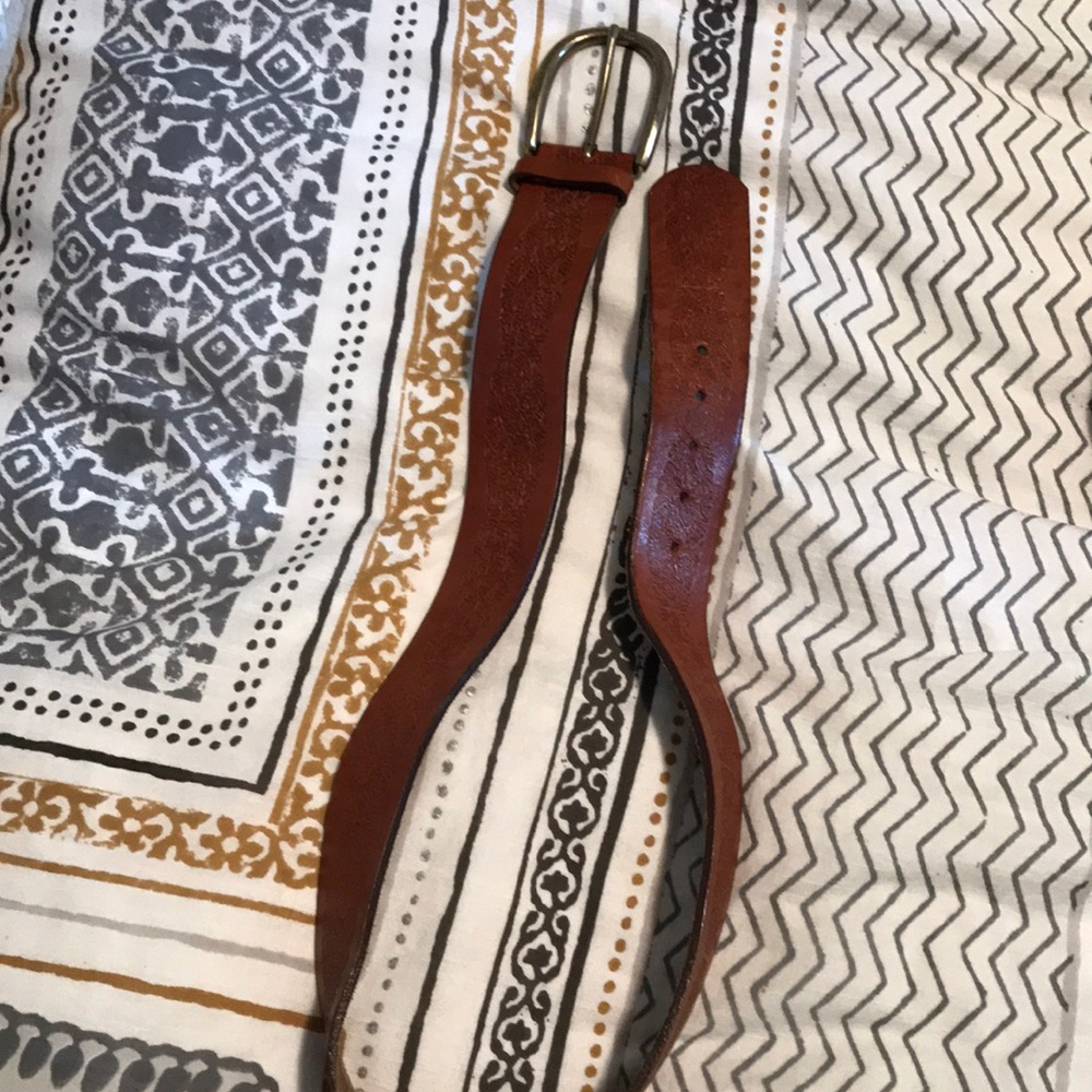 Brown Italian Leather Belt