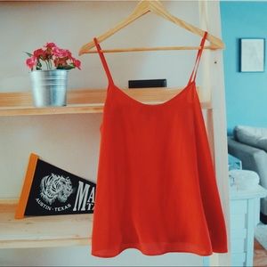 Topshop ⁙ Red tank top sz 6