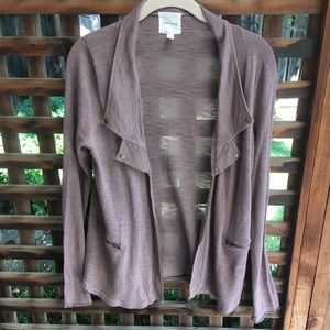 Silence and Noise sweater with moto details