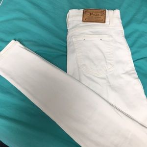 Ralph Lauren white skinny jeans