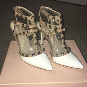 BCBGeneration White Darronx Heels
