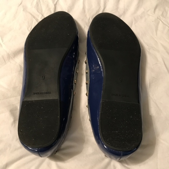 Wi-Fi Blue and Grey Studded Flats 💙 Size 9 - Picture 2 of 4