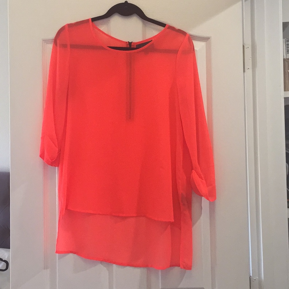 Silk Neon Blouse