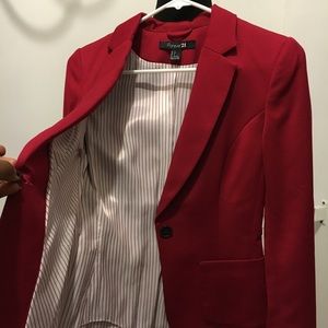 Red blazer
