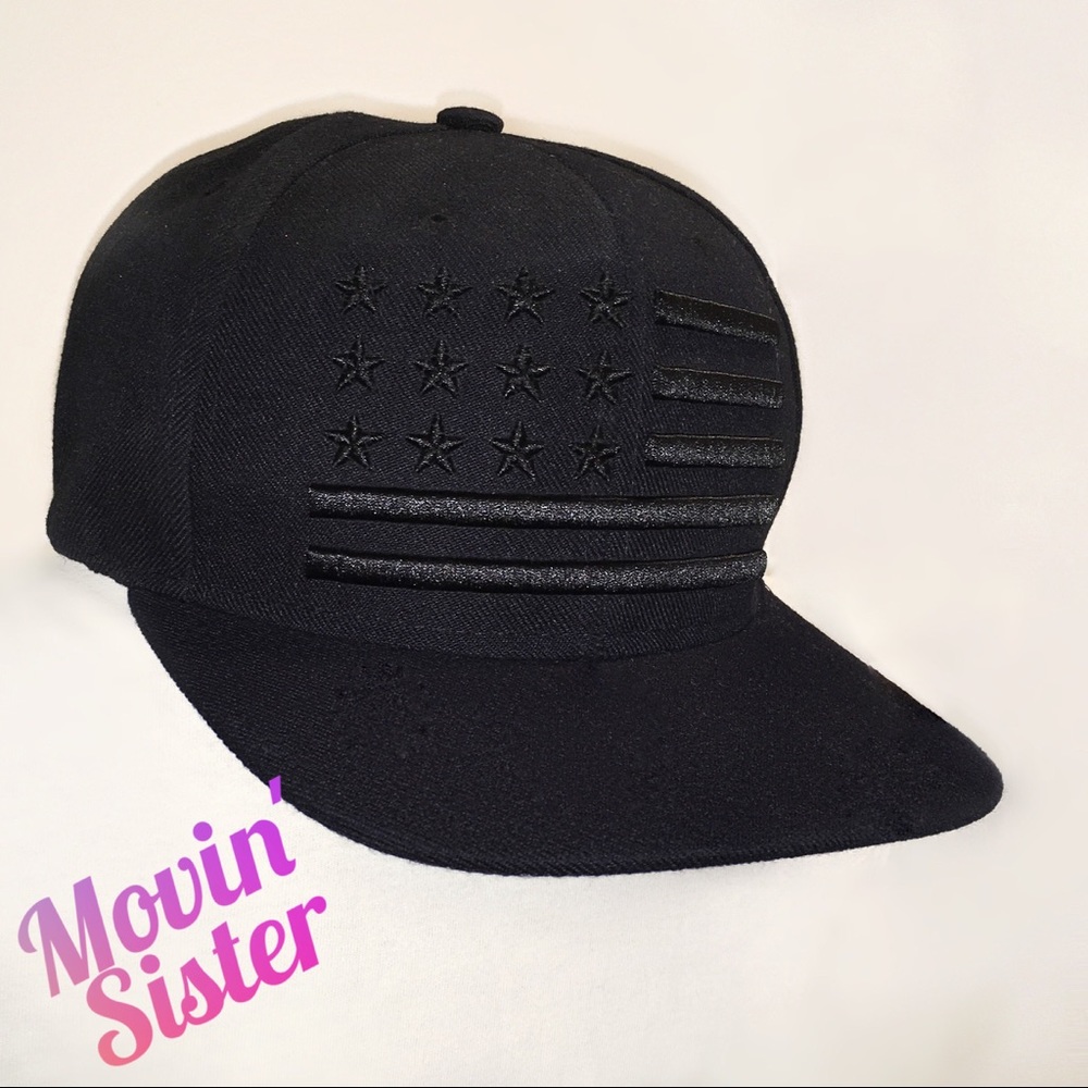 Premium AmericanFlag SnapBack, Black