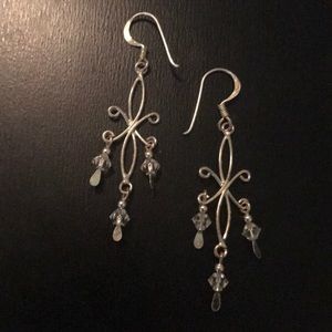 Sterling silver chandelier earrings