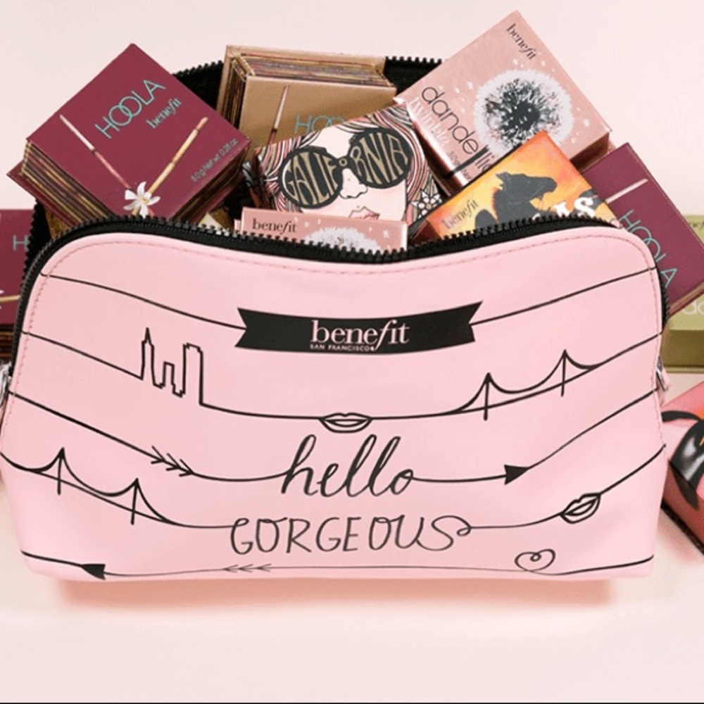 NEW! Benefit Cosmetics Makeup Bag Pouch Case