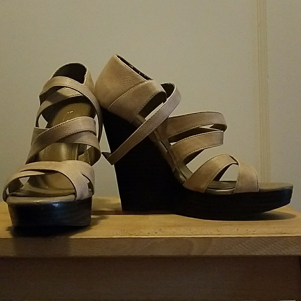 Aldo strappy wedges