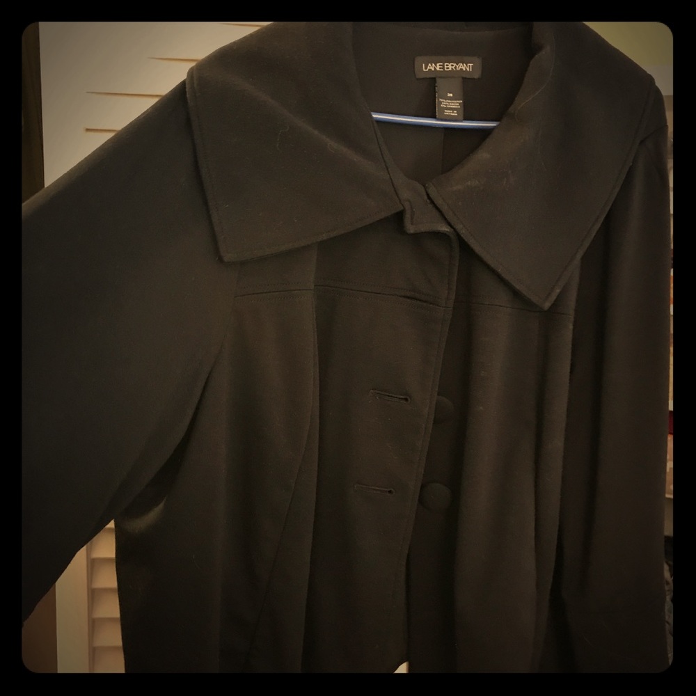 Lane Bryant swing coat with collar size 28