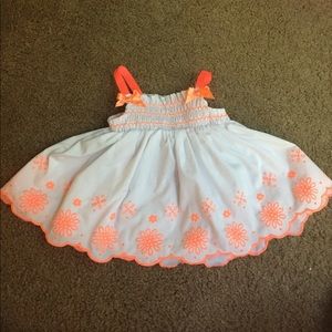 Orange and white tunic