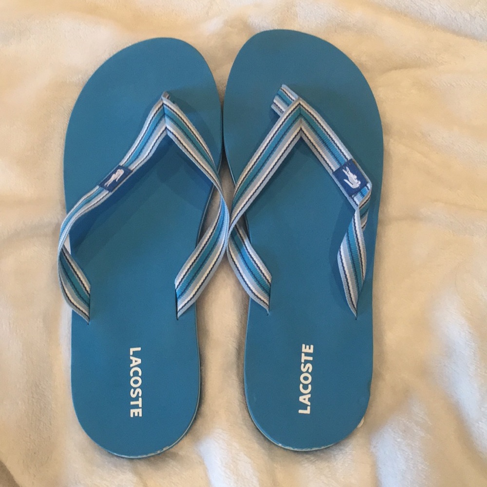 Lacoste sandals.