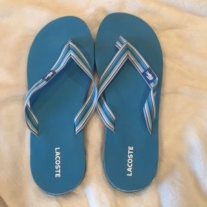 Lacoste sandals.