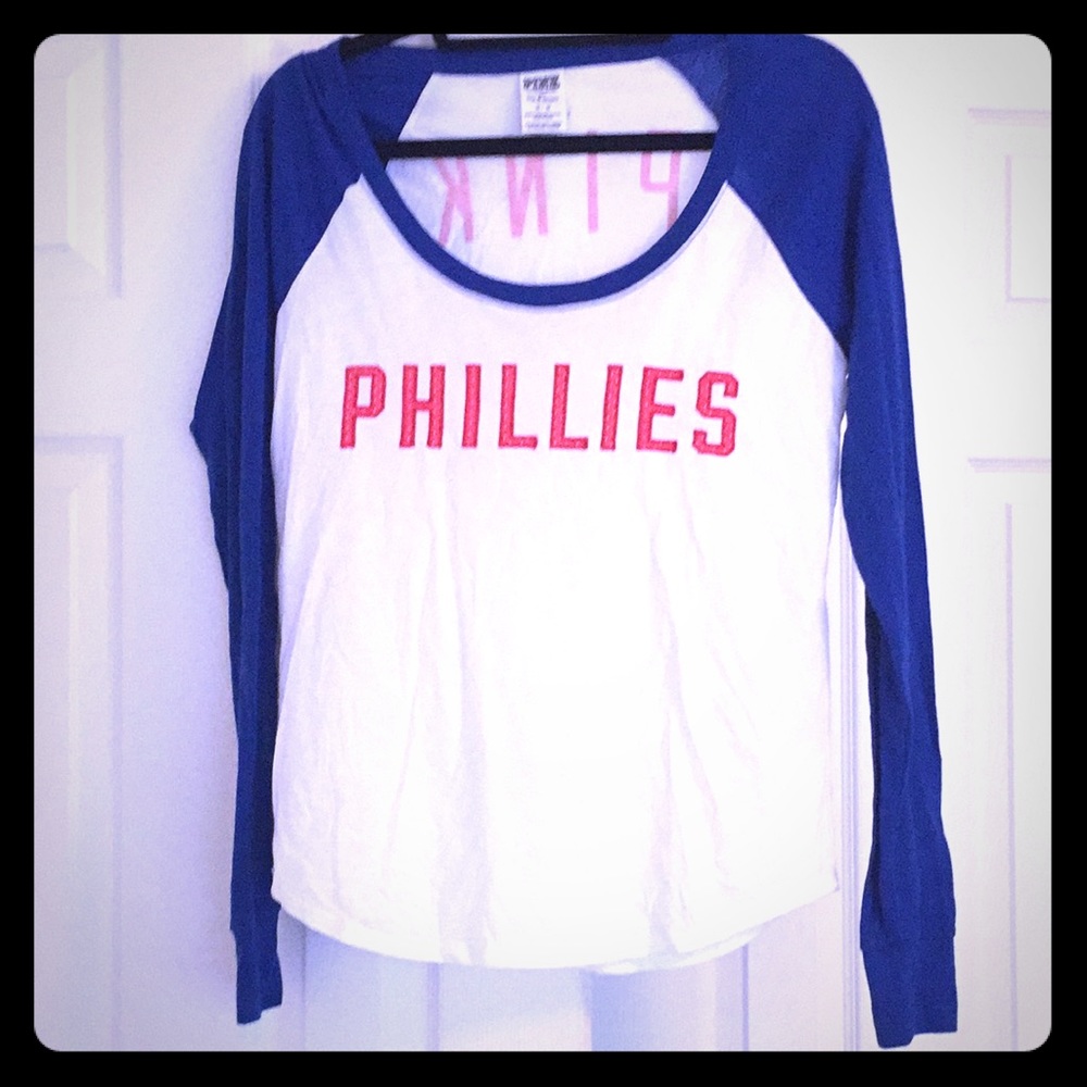 Pink Victoria secret Phillies long sleeve shirt