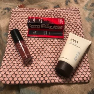 Make up bag with 3 products