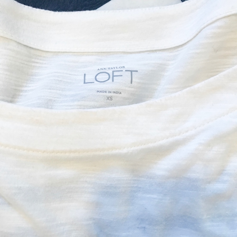 LOFT long sleeve beaded top