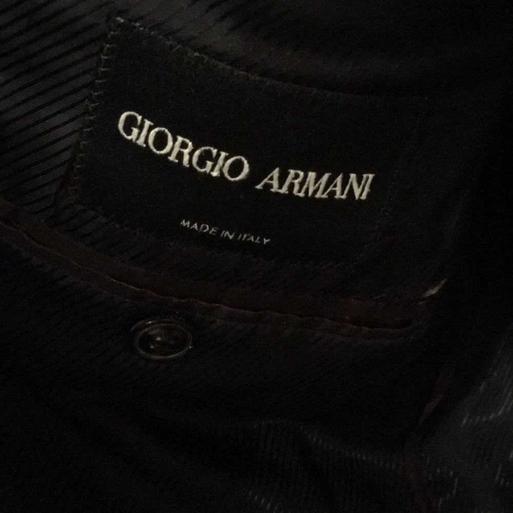 Men's Giorgio Armani pinstripe suit size 38