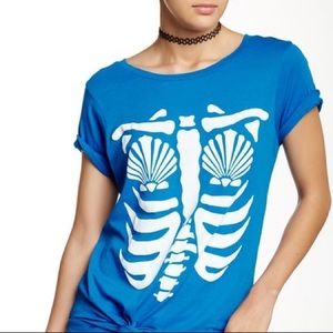 🐚🐳WILDFOX MERMAID X-RAY BLUE TEE SHIRT🐳🐚