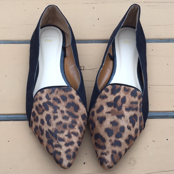 [Gap] Leopard Black Pointed Flats - Picture 2 of 8