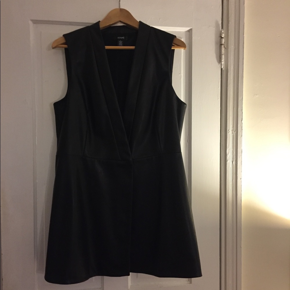 ***SOLD*** Long faux leather vest
