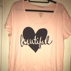 Torrid "Beautiful" Scoop Neck Tee