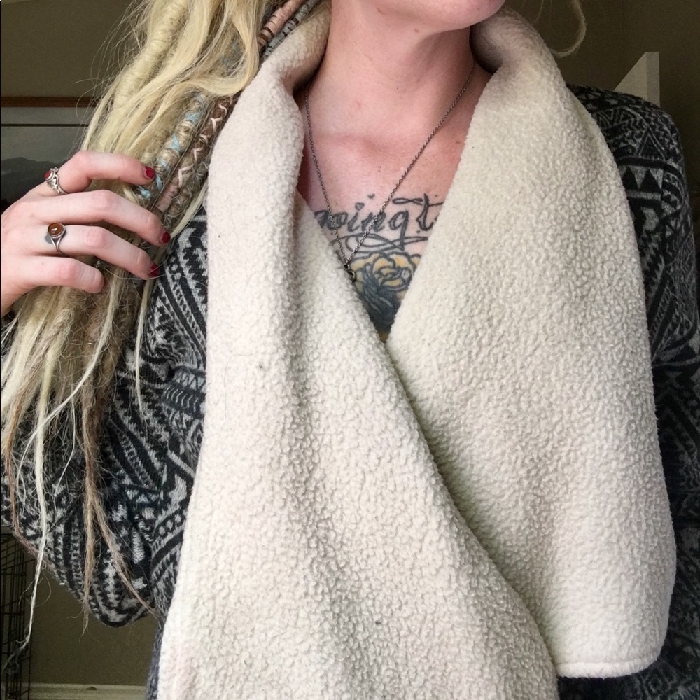Blue Pepper fleece Aztec print sweater.