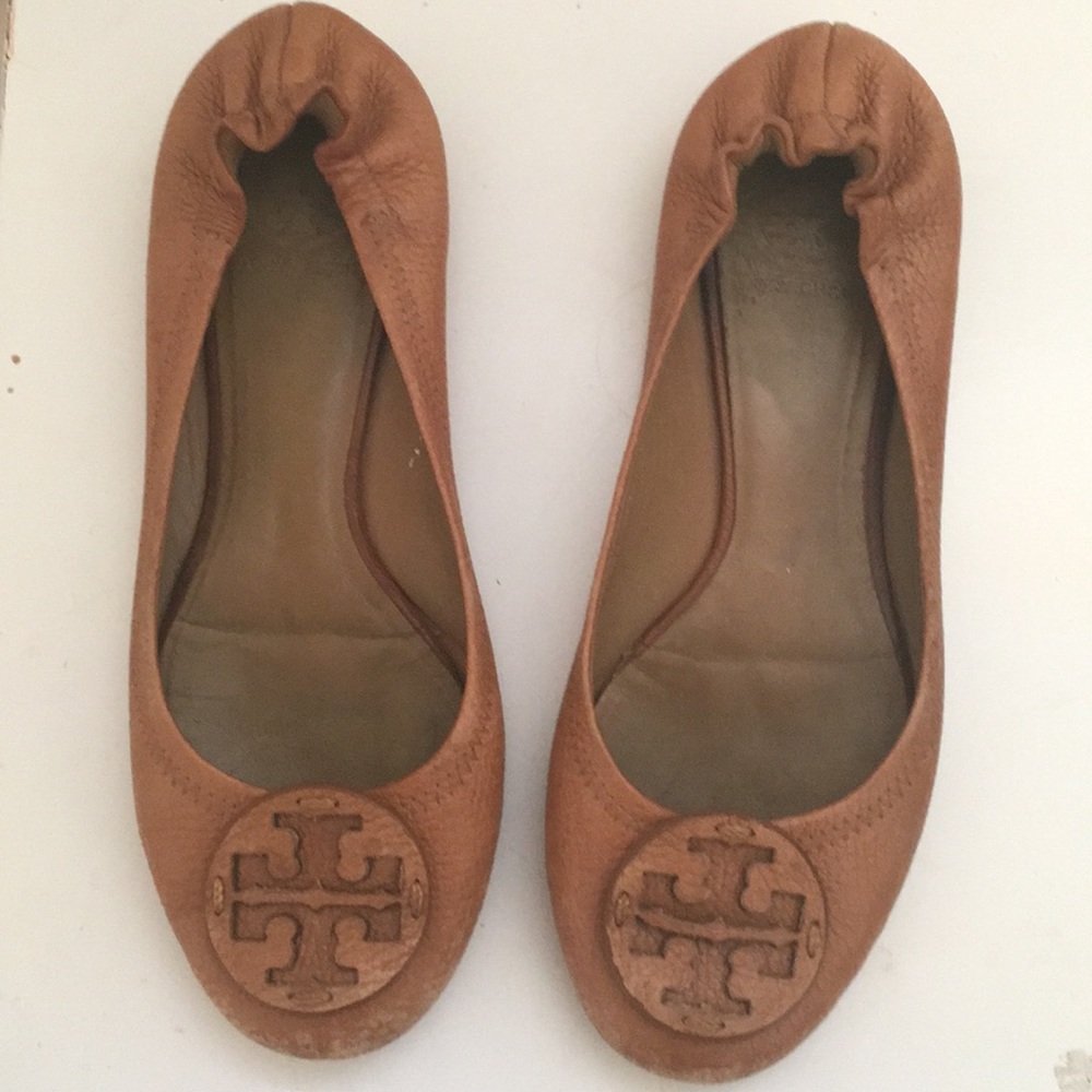 Brown Tory Burch Flats