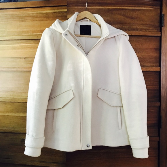 short coats with hoods