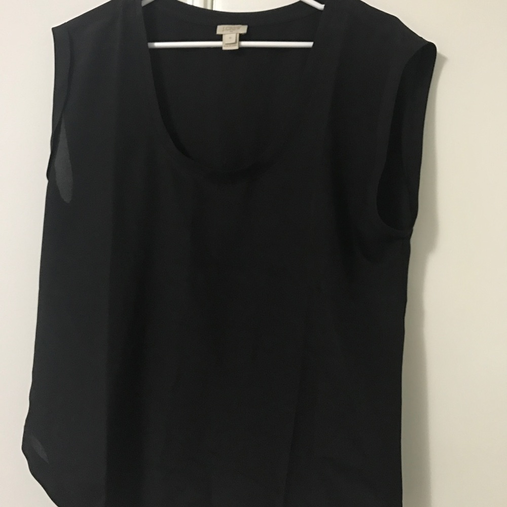 2 Jcrew tops for one price. Black and blue