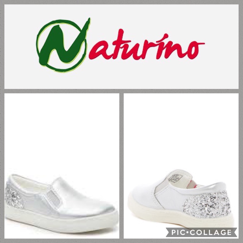 KIDS!! Naturino Express Liliana Slip On {Silver} 8