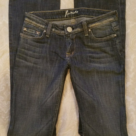 Marciano Rhinestone "M" Pocket Jean Size 25 - Picture 2 of 5