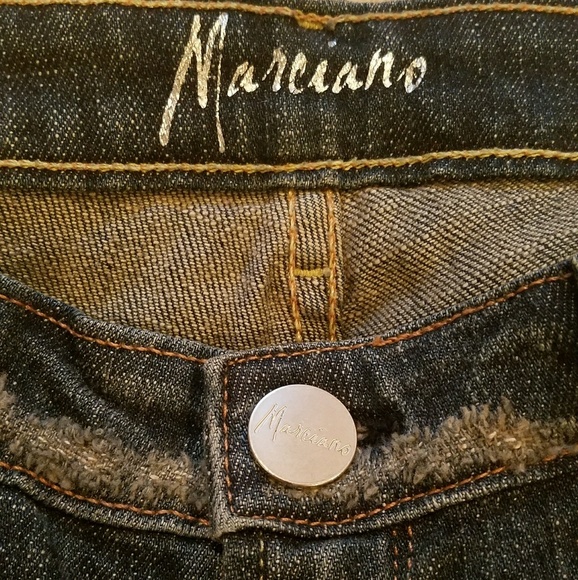 Marciano Rhinestone "M" Pocket Jean Size 25 - Picture 3 of 5