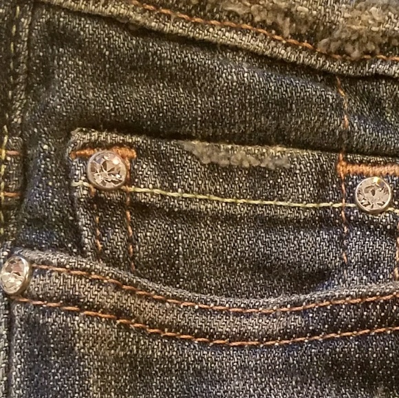 Marciano Rhinestone "M" Pocket Jean Size 25 - Picture 4 of 5