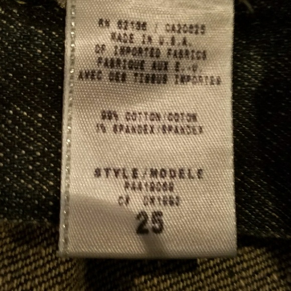 Marciano Rhinestone "M" Pocket Jean Size 25 - Picture 5 of 5