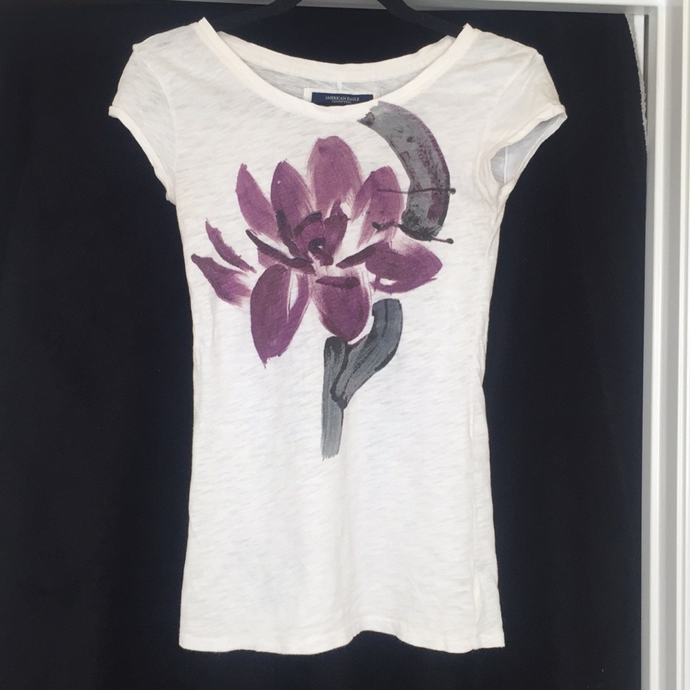 Watercolored graphic tee