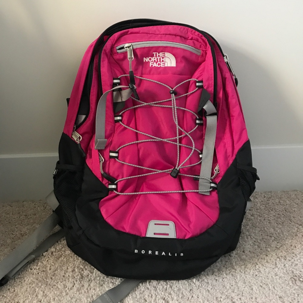 Pink North Face Borealis Backpack