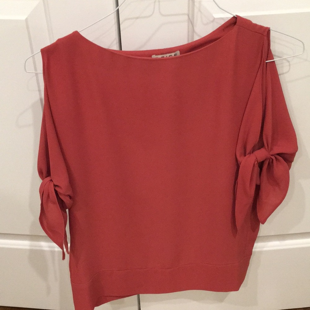 Reiss tie sleeve blouse