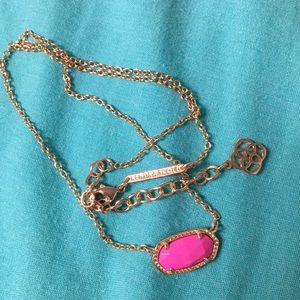 CUSTOM Kendra Scott Rose Gold with Magenta stone!