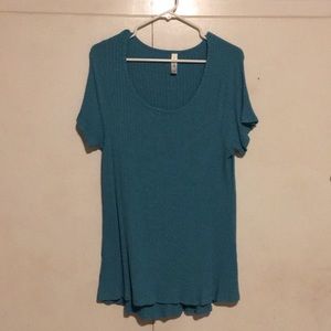 XL Teal Ribbed Classic T LuLaRoe 👚