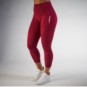 Gymshark highwaisted seamless legging.beet medium