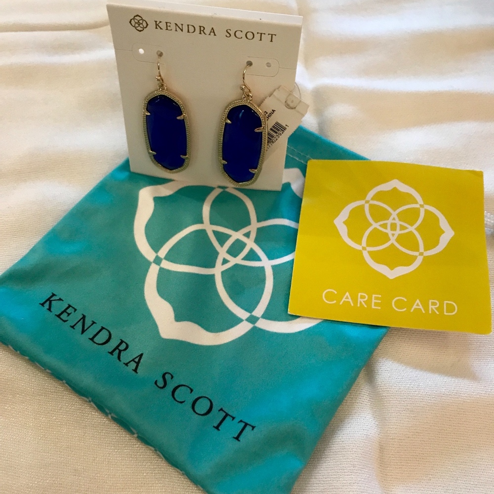 NWT Kendra Scott Cobalt Elle Earrings