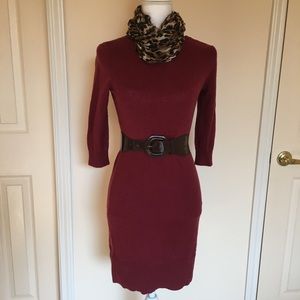 Host Pick 🍁Wine Color Sweater Dress🍁