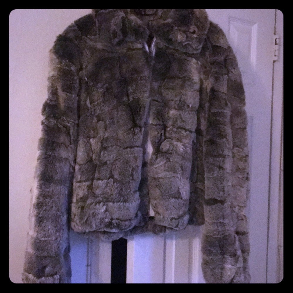 100% Rabbit Fur short coat