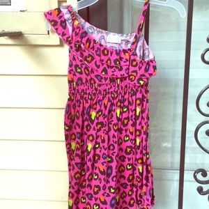 A cheetah print dress