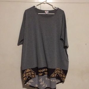 Large Grey Black and Tan Irma LuLaRoe 👚